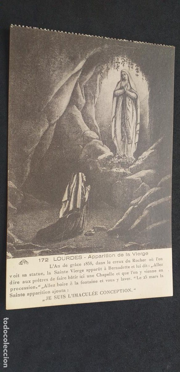 Postales: FRANCIA-V51-LOURDES-140X90mm.-NO ESCRITA-APARICION DE LA VIRGEN...