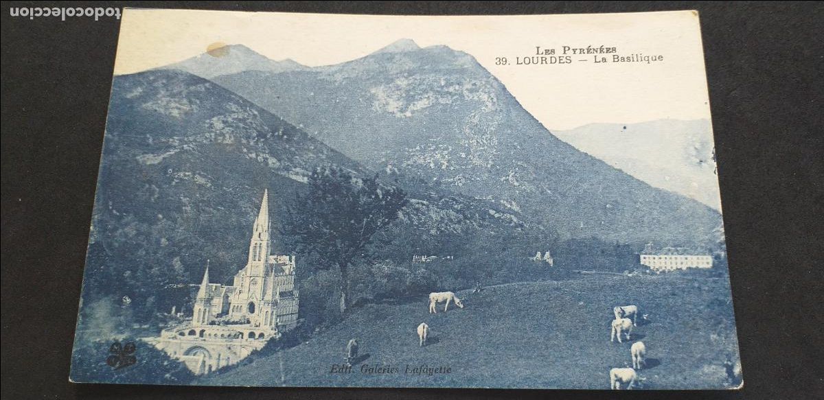 Postales: FRANCIA-V51-LOURDES-140X90mm.-NO ESCRITA-LA BASILICA...