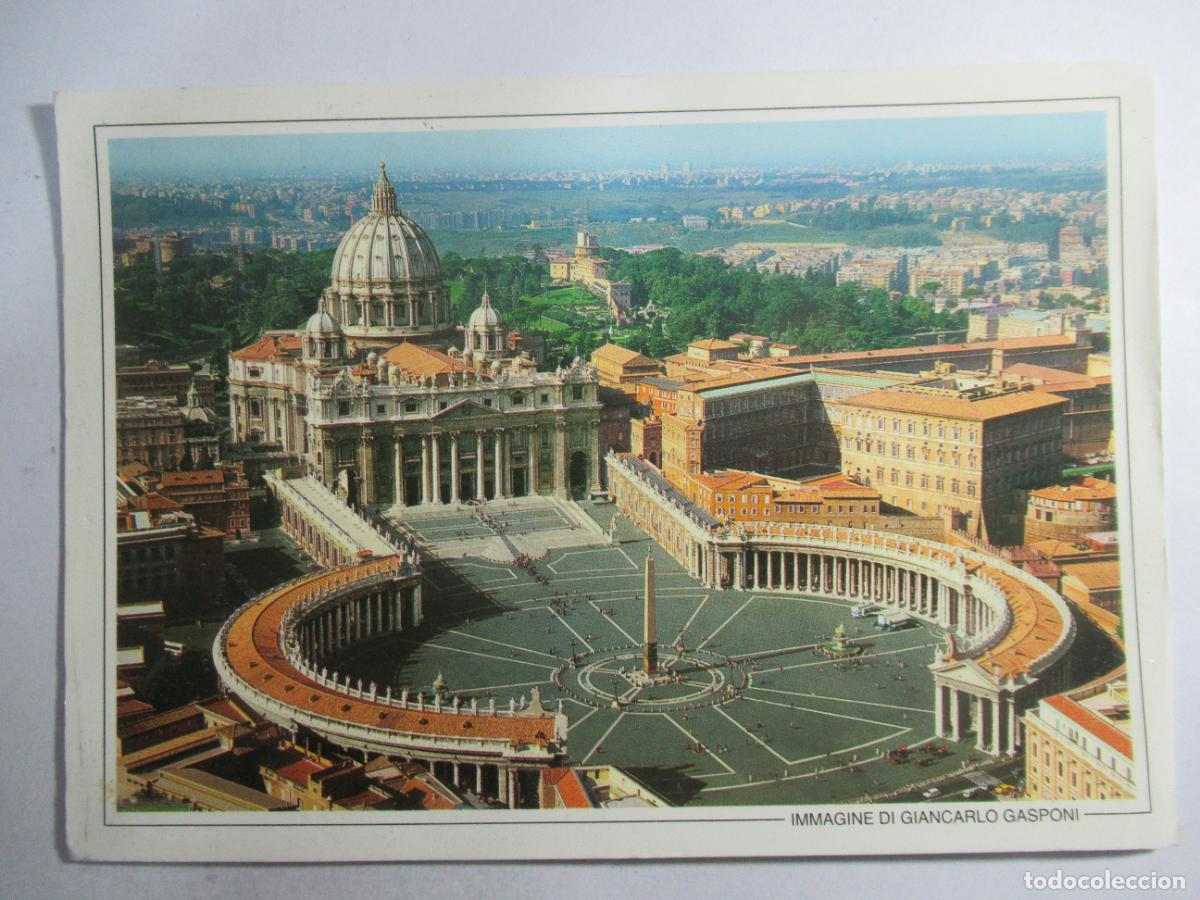 Postales: Roma - Piazza S. Pietro - 17 x 12 cm. - Circulada