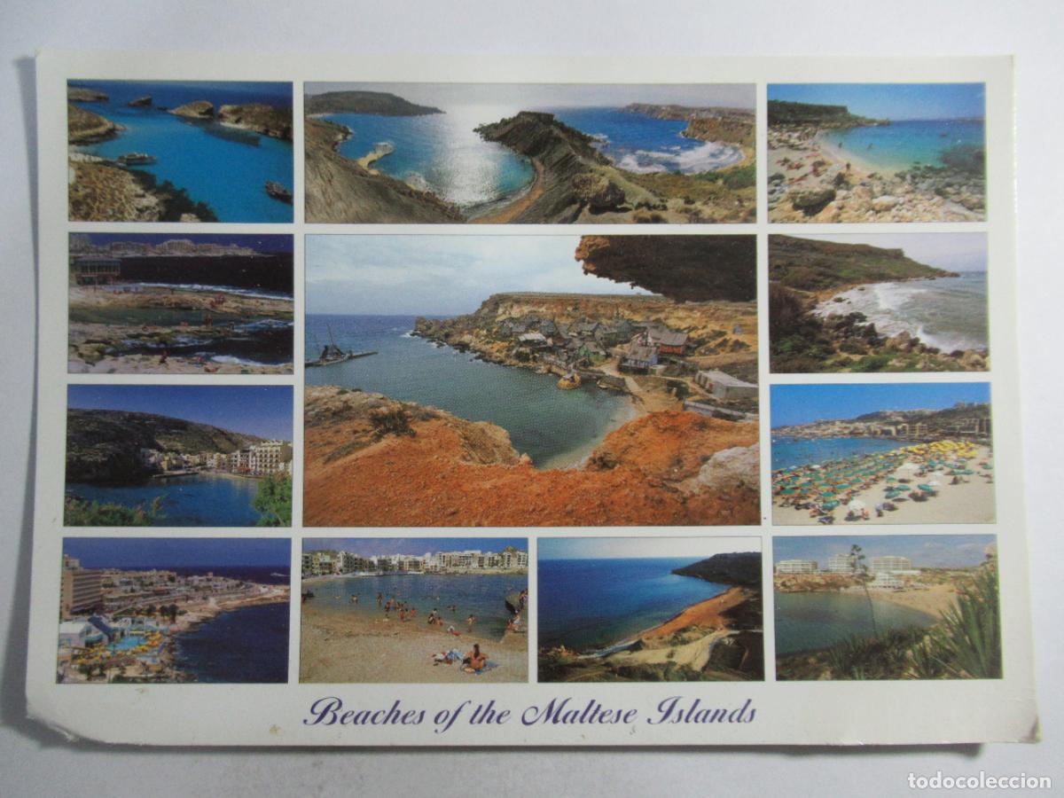 Postales: Maltese Archipelago - Beaches of the Maltese Islands - 16,5 x 11,5 cm. - S/C