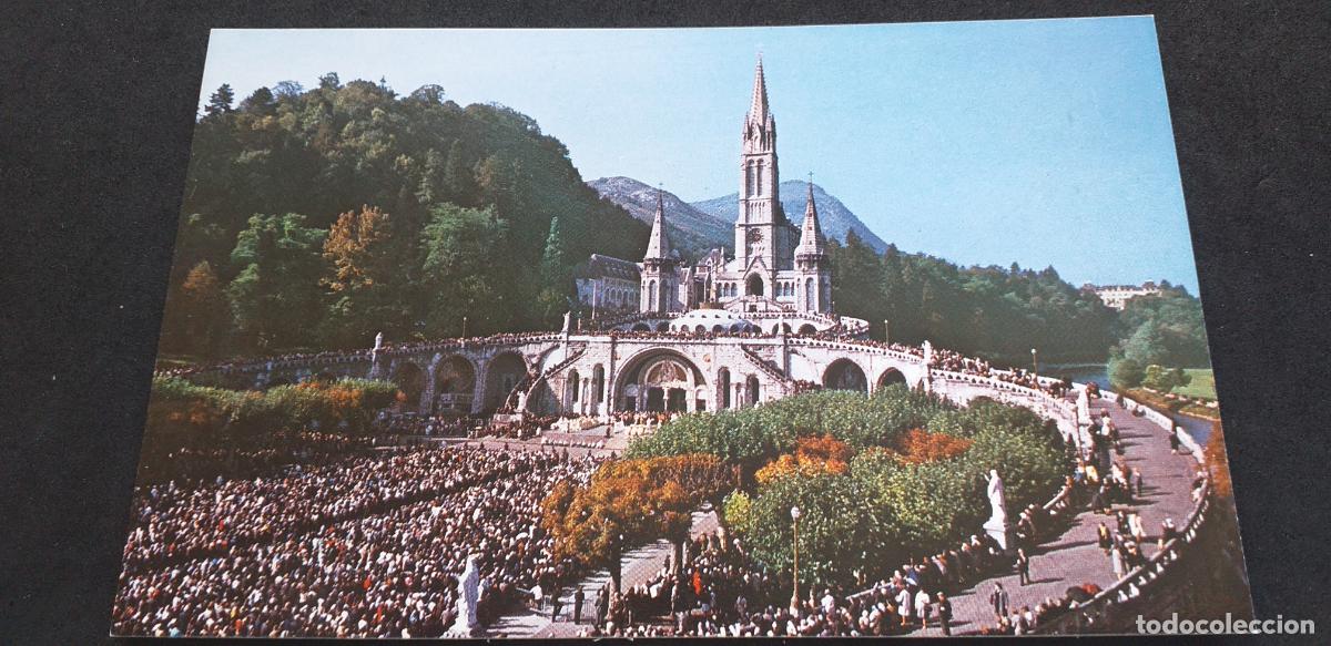 Postales: FRANCIA-V51-LOURDES-140X90mm.-NO ESCRITA-BASILICA...