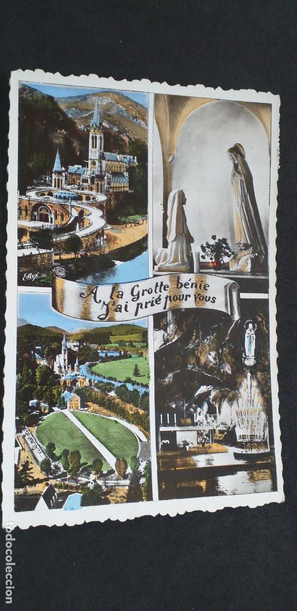 Postales: FRANCIA-V51-LOURDES-140X90mm.-CIRCULADA-LA BASILICA...