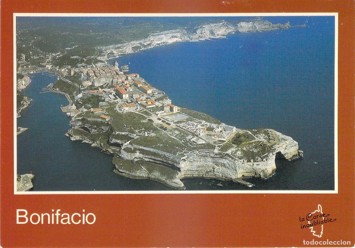Postales: Postal de Bonifacio, C&oacute;rcega - Vista A&eacute;rea de la Ciudad Alta