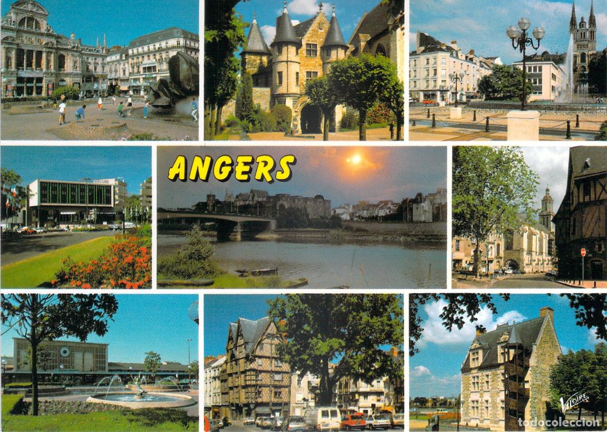 Postais: Postal de Angers, Francia - Vistas Panor&aacute;micas del Valle del Loira
