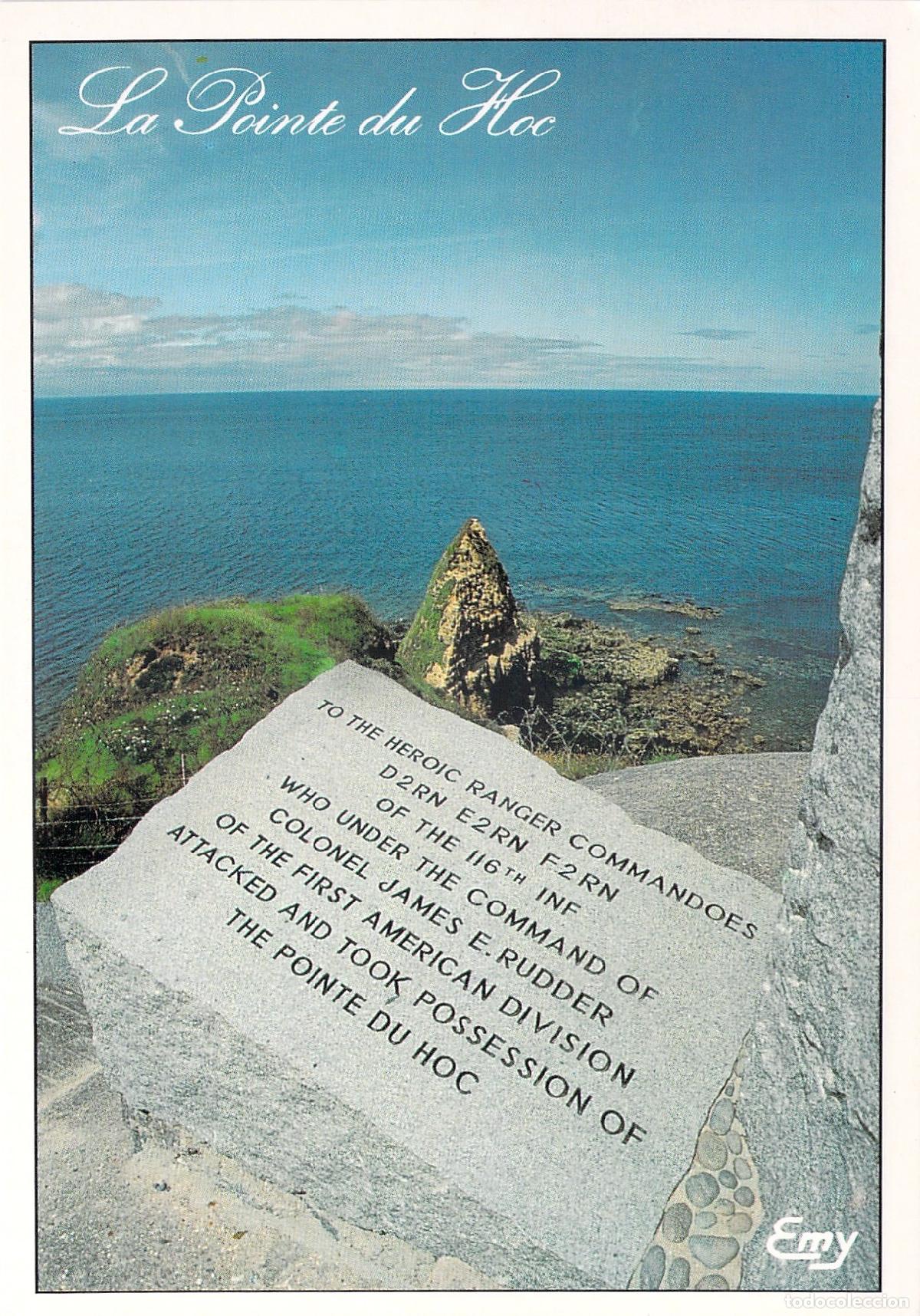 Postales: Postal de La Pointe du Hoc, Monumento a los Rangers, Normand&iacute;a