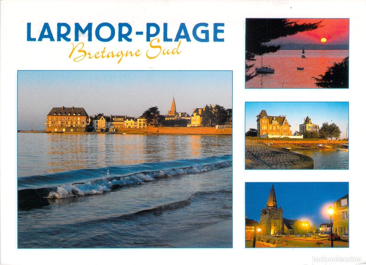 Postcards: Postal de Larmor-Plage, Breta&ntilde;a Sur, Francia - Multivista