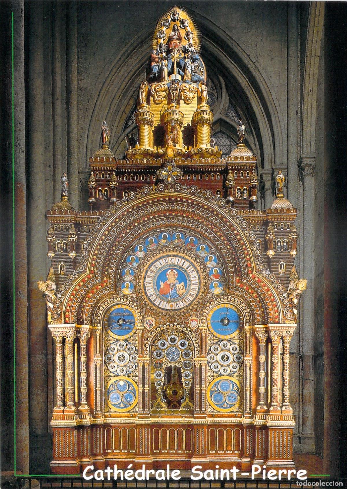Cartoline: Postal Catedral de Beauvais - Reloj Astron&oacute;mico de Auguste V&eacute;rit&eacute;