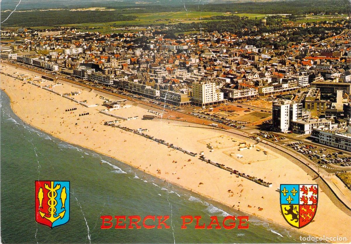 Postales: Postal de Berck-sur-Mer, Playa y Esplanada Parmentier, Francia