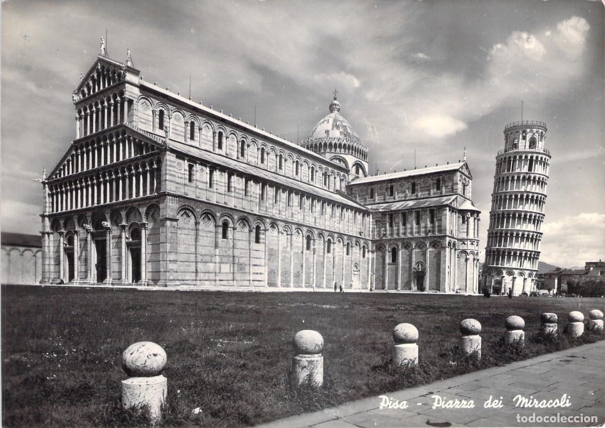 Postcards: Postal de la Piazza dei Miracoli y Torre Inclinada en Pisa, Italia