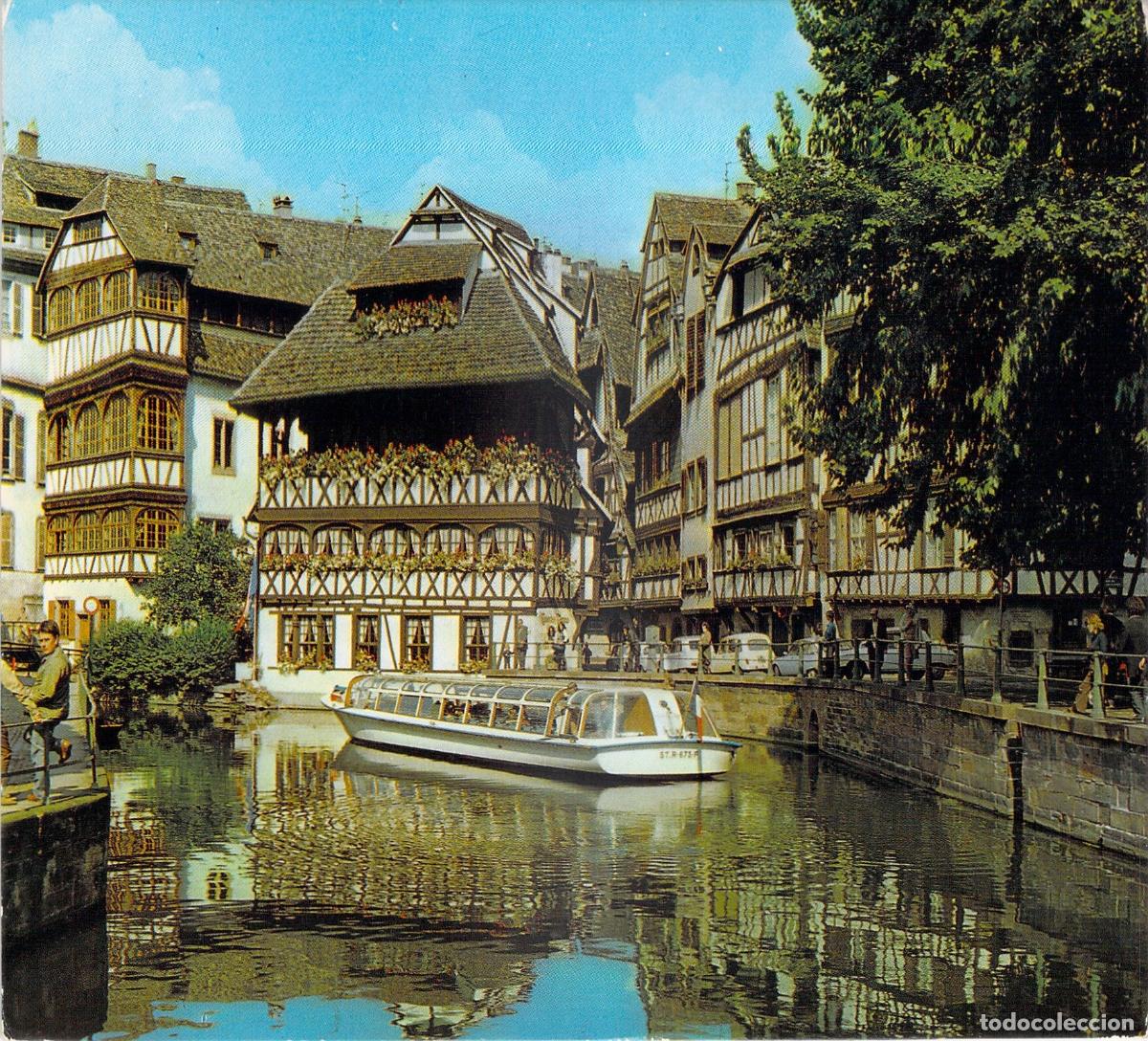 Postales: Postal de Estrasburgo, Paseo por el r&iacute;o Ill en la Petite France