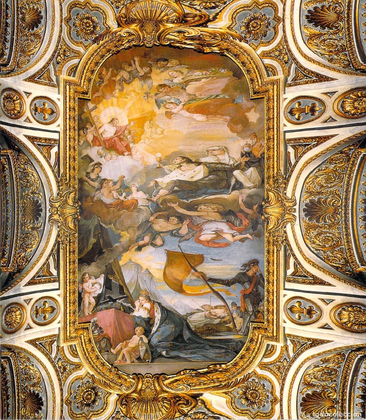 Postales: Postal Roma Iglesia San Luis de los Franceses Muerte y Apoteosis de San Luis