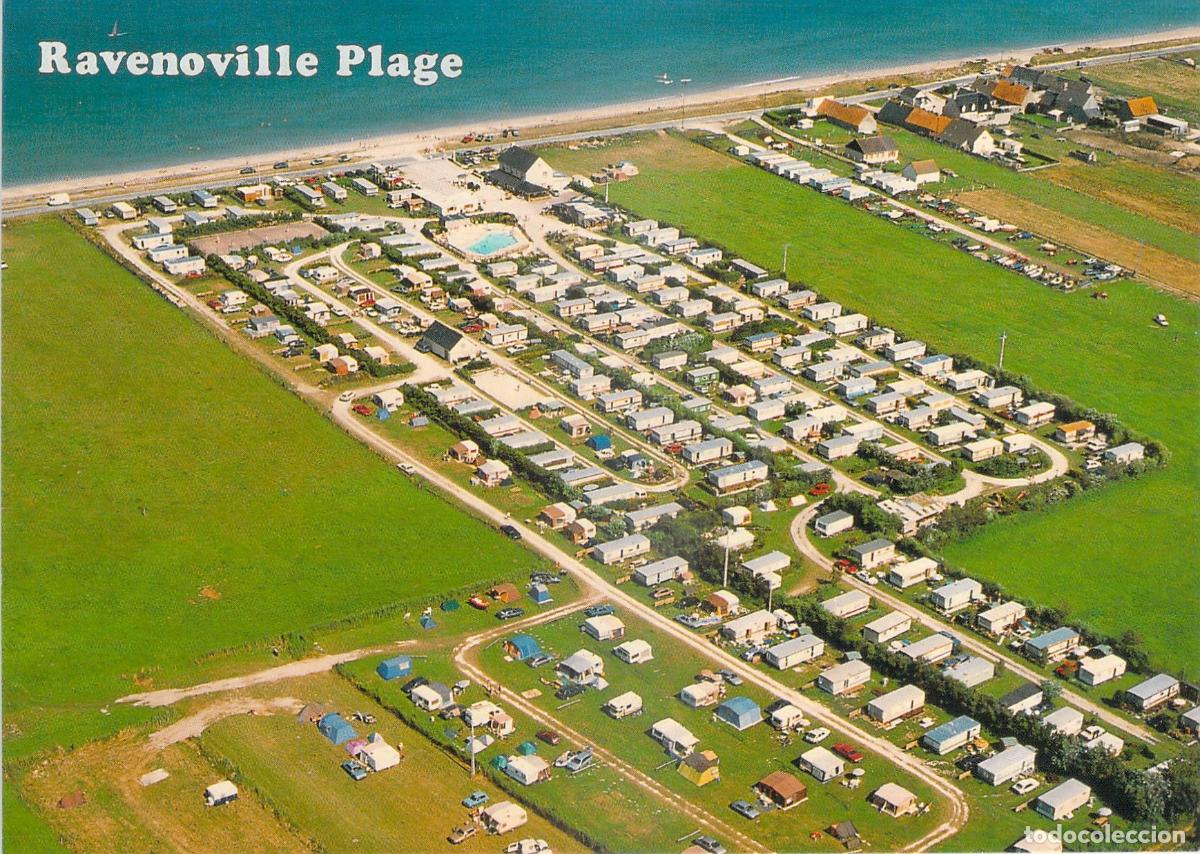 Postales: Postal de Ravenoville Plage, Normand&iacute;a - Camping Le Cormoran