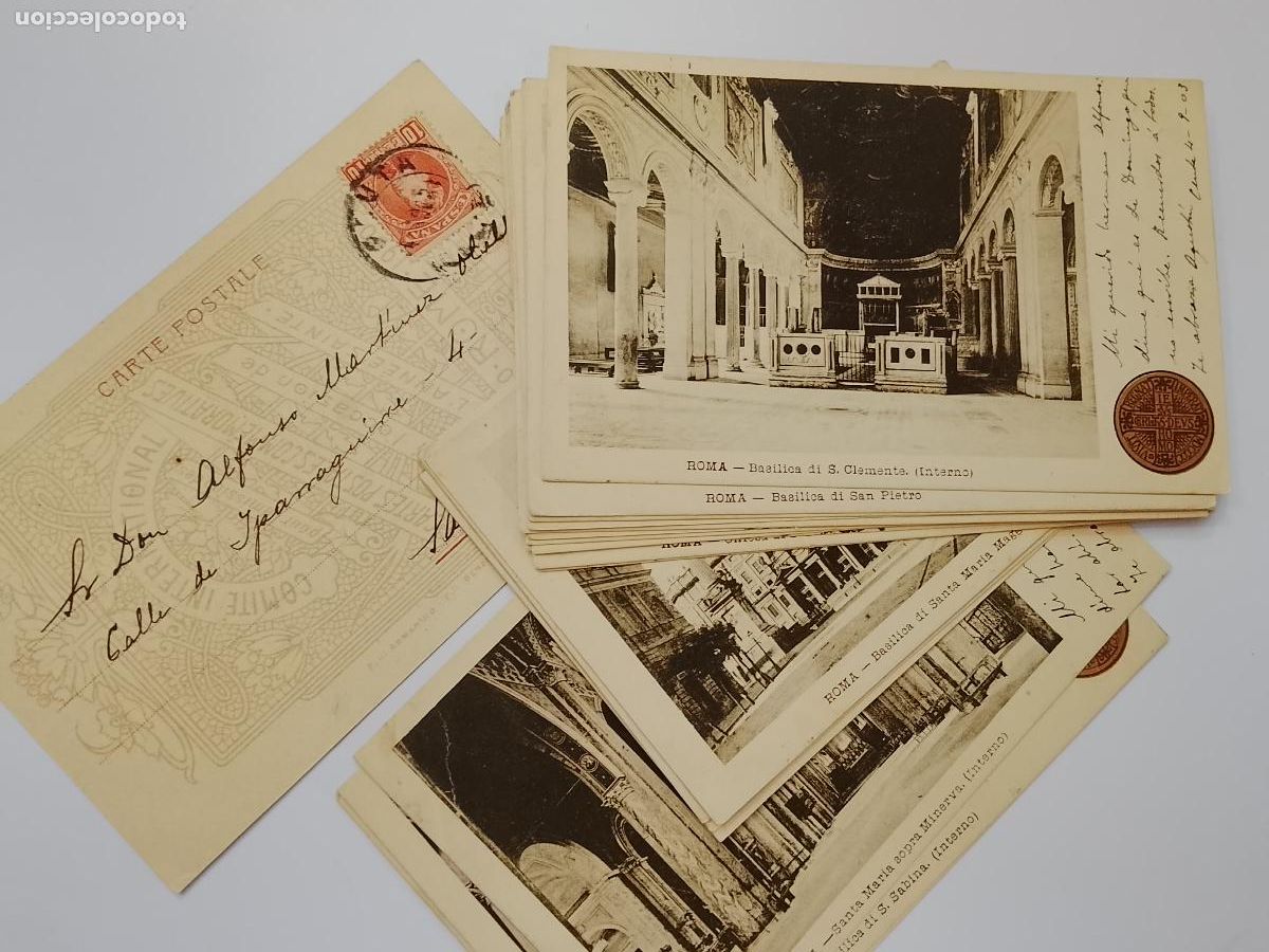 Postales: ITALIA - ROMA - COLECCION DE 18 POSTALES ANTIGUAS CIRCULADAS - REVERSO SIN DIVIDIR -(115.514)