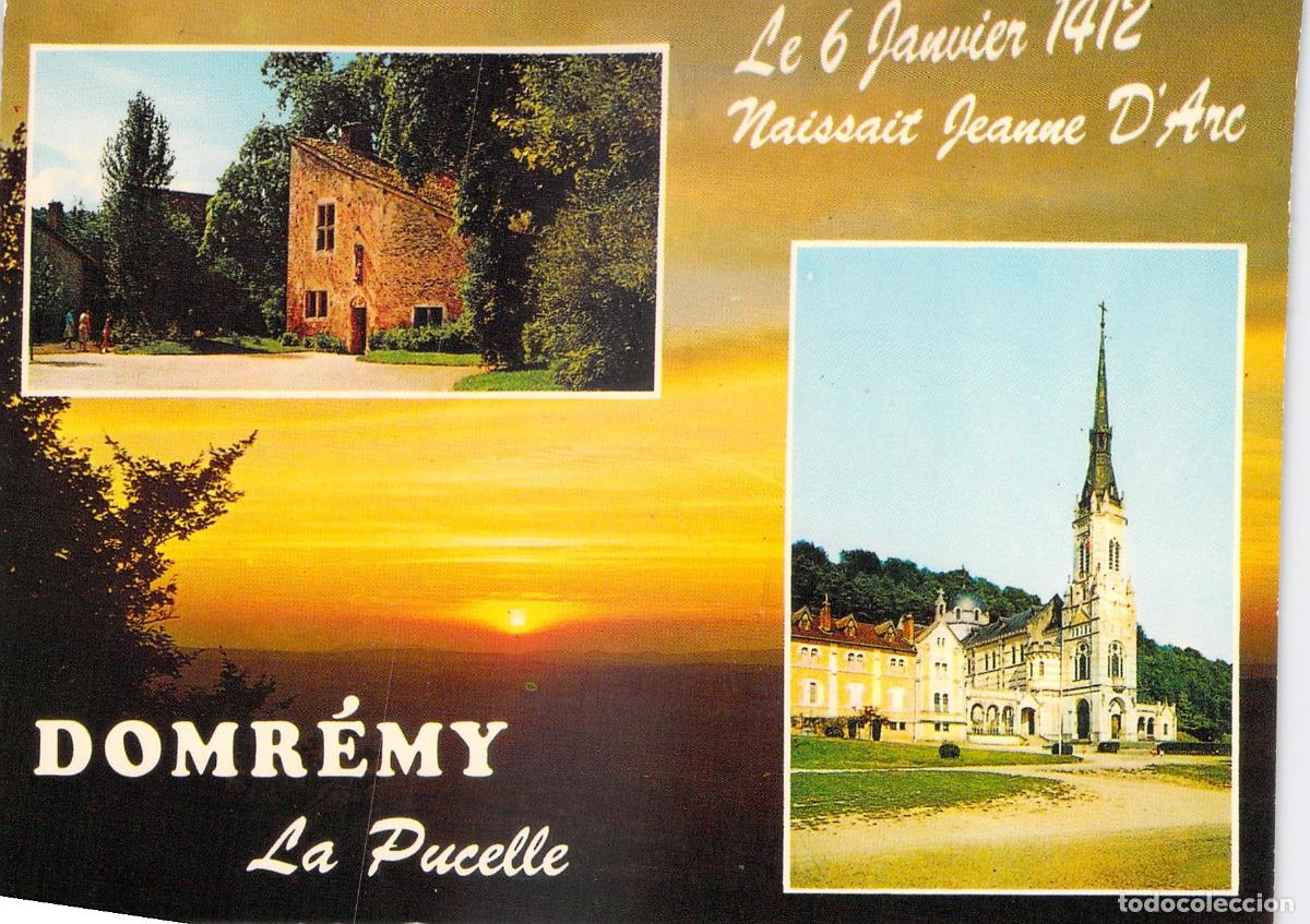Postales: Postal de Domr&eacute;my-la-Pucelle: Casa de Juana de Arco y Bas&iacute;lica