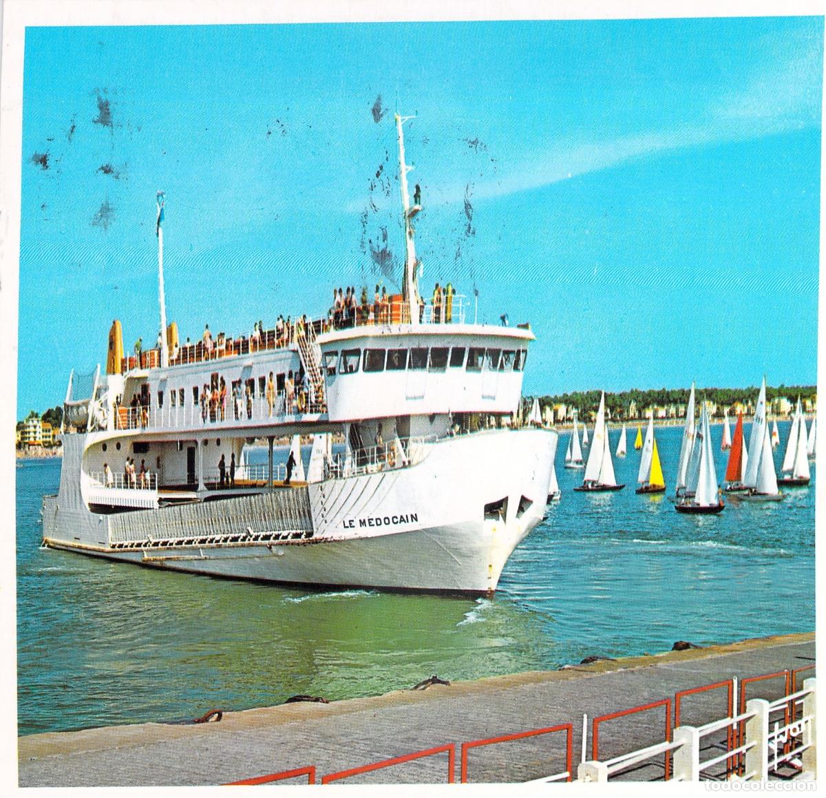 Cartoline: Tarjeta Postal Barco Transbordador Le M&eacute;docain en Royan, Francia