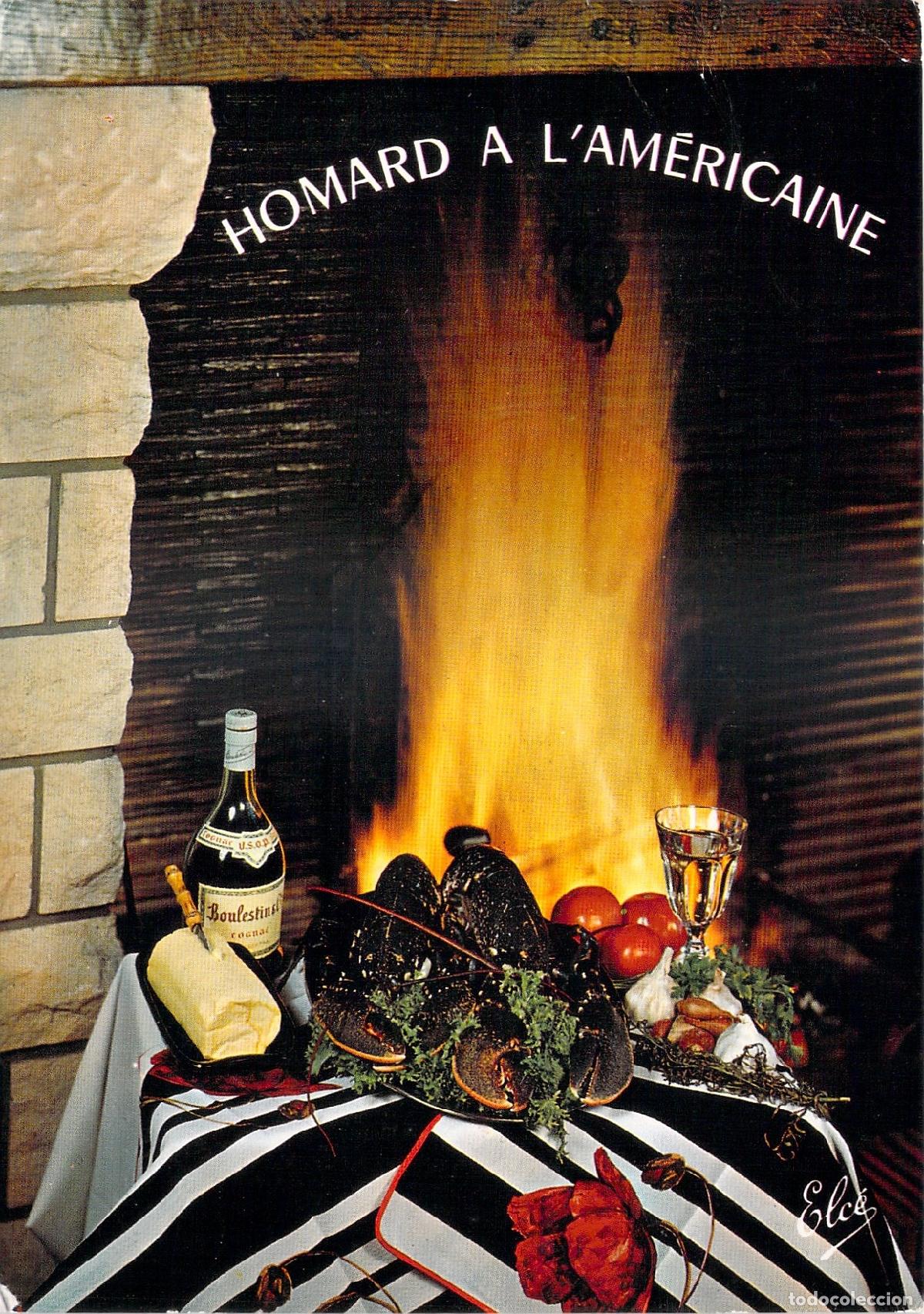 Postales: Postal de Gastronom&iacute;a Francesa: Bogavante a la Americana