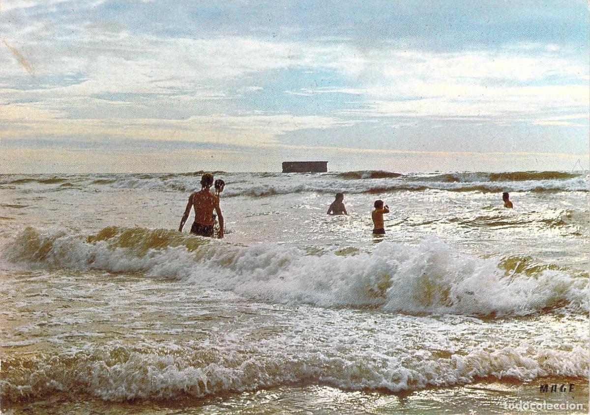 Postales: Postal de Ba&ntilde;istas en Mar Picado - Costa de Francia