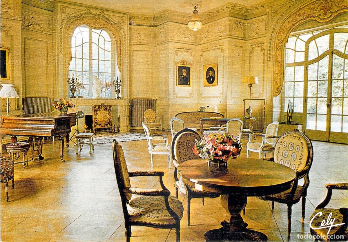 Postales: Postal del Sal&oacute;n del Ch&acirc;teau de Longues Aygues, Francia