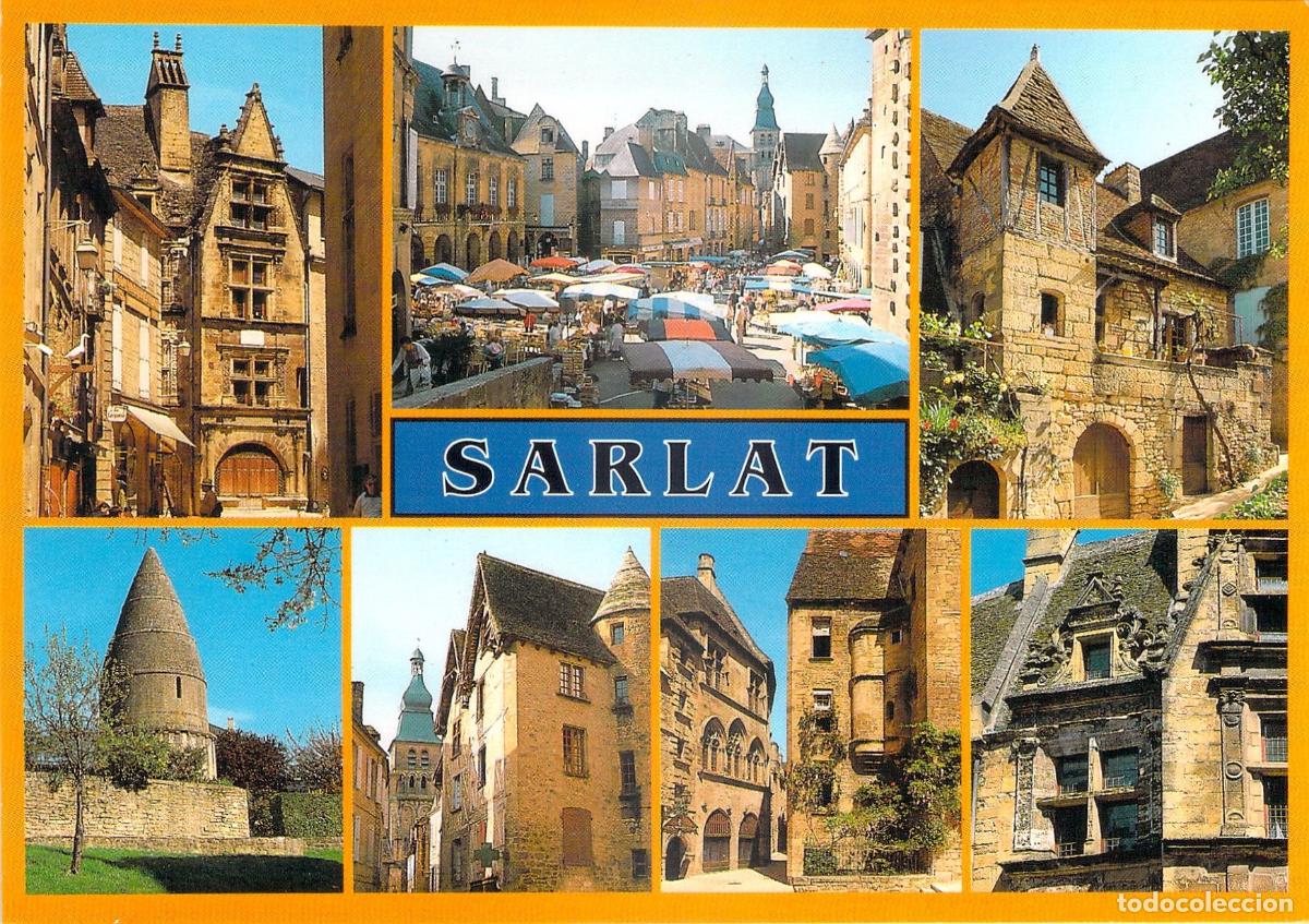 Cartes Postales: Postal Sarlat-la-Can&eacute;da Francia Ciudad Medieval Vista M&uacute;ltiple
