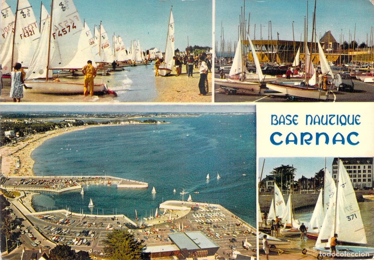 Postais: Postal de la Base N&aacute;utica de Carnac, Morbihan, Breta&ntilde;a