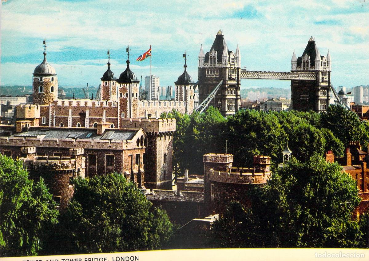 Postales: Postal de Londres: Torre de Londres y Puente de la Torre