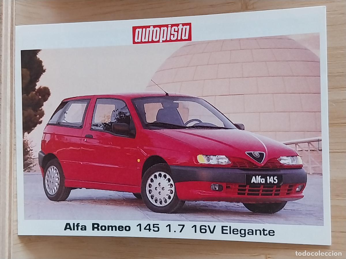 Postales: ALFA ROMEO 145 1.7 16V ELEGANCE CROMO ADHESIVO SIN PEGAR NUNCA 9.8X6.8CMS