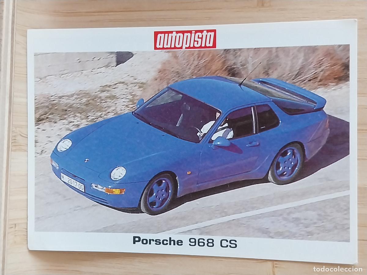 Postales: PORSCHE 968 CS CROMO ADHESIVO SIN PEGAR NUNCA 9.8X6.8CMS