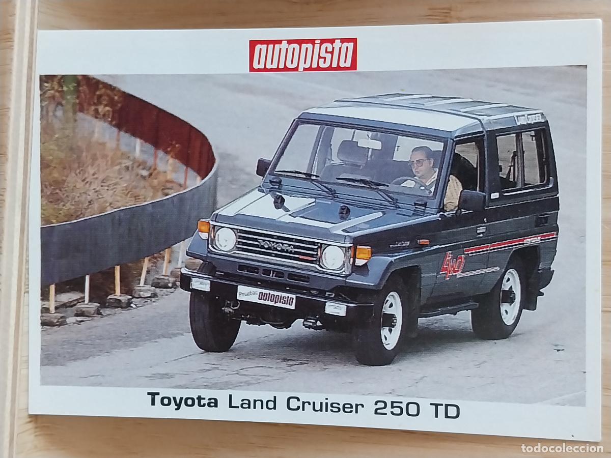 Postales: TOYOTA LAND CRUISER 250 TD ** CROMO ADHESIVO SIN PEGAR NUNCA 9.8X6.8CMS