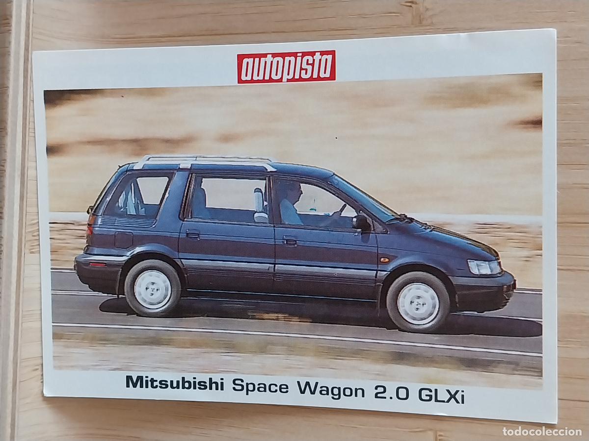 Postales: MITSUBISHI SPACE WAGEN 2.0 GLXI ** CROMO ADHESIVO SIN PEGAR NUNCA 9.8X6.8CMS COCHES AUTOMOVIL