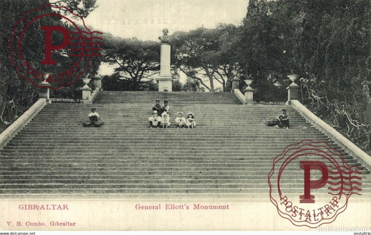 Postales: GIBRALTAR GENERAL ELIOTTS MONUMENT - Foto 1