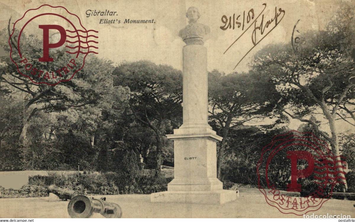 Postales: GIBRALTAR ELIOTTS MONUMENT - Foto 1
