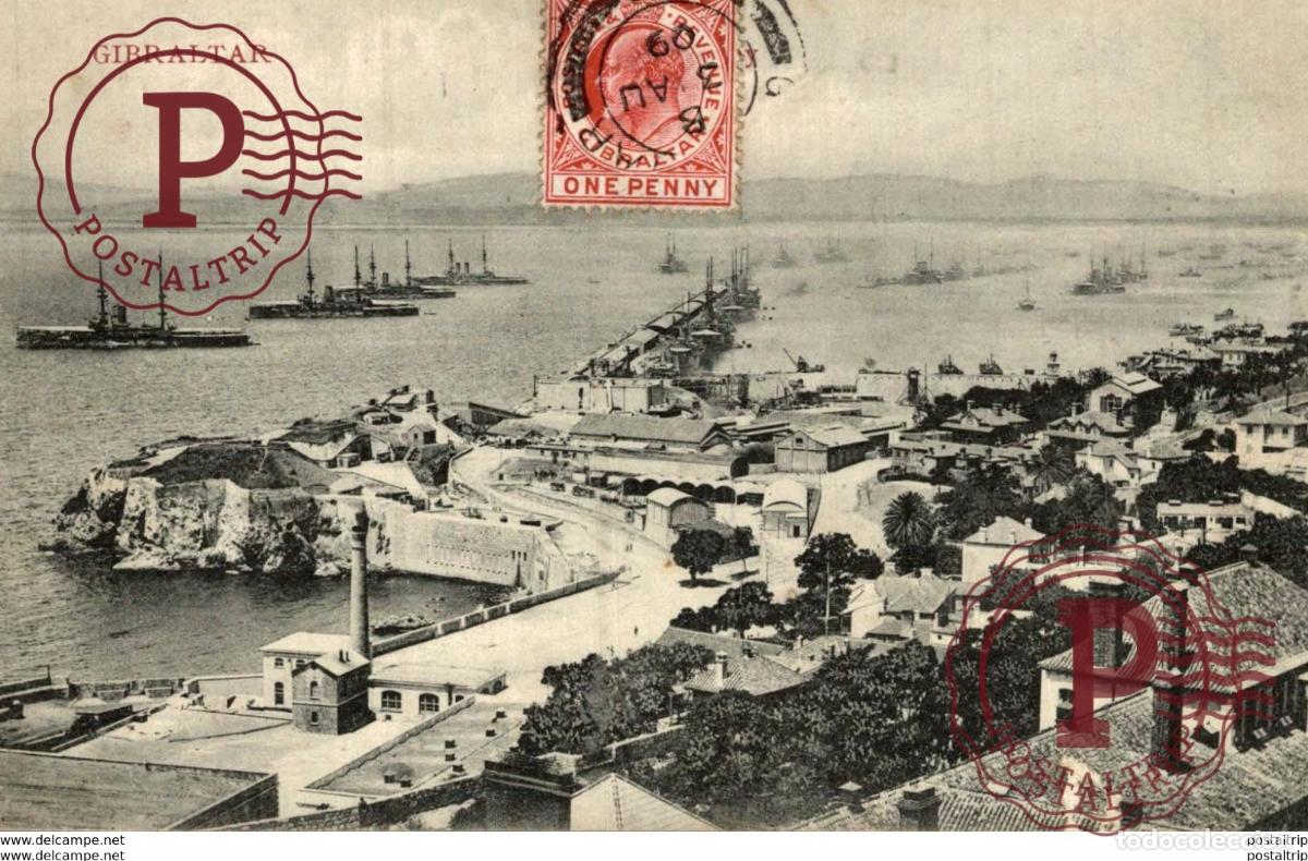 Postales: GIBRALTAR BATTLESHIPS - Foto 1