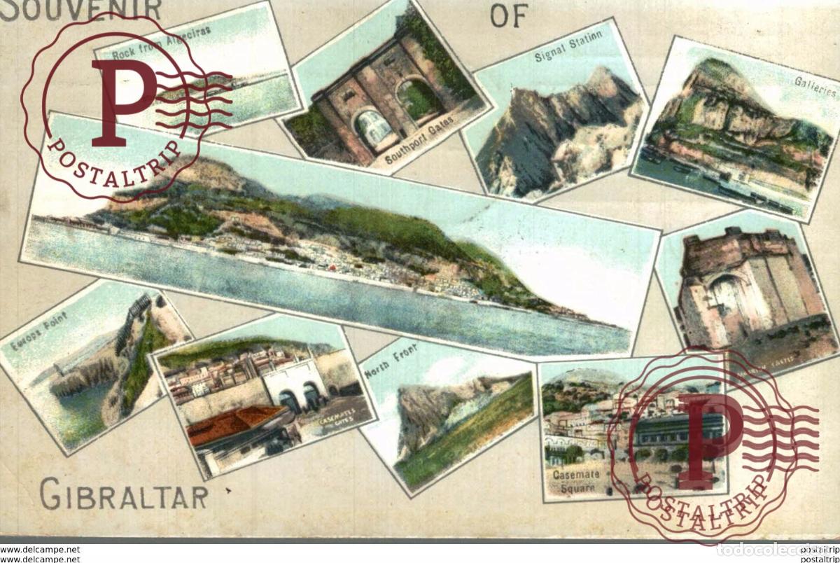 Postales: GIBRALTAR SOUVENIR OF - Foto 1
