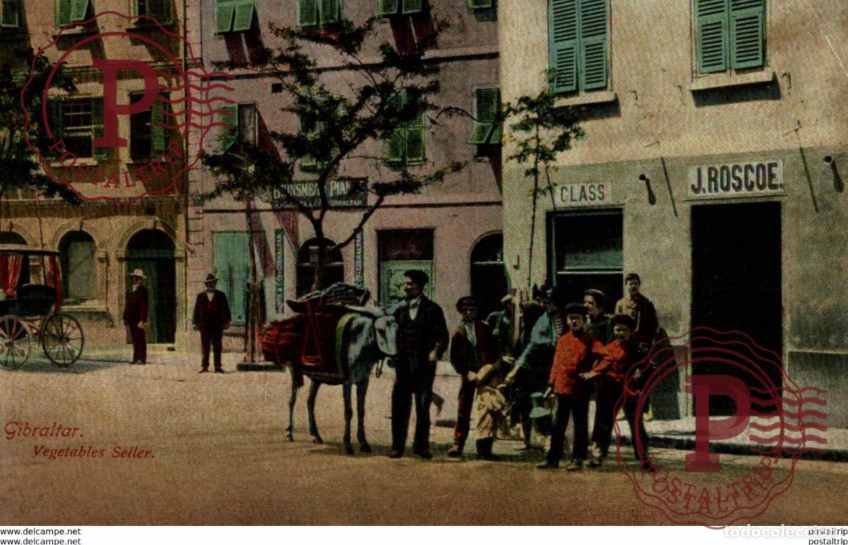 Postales: GIBRALTAR VEGETABLES SELLER - Foto 1