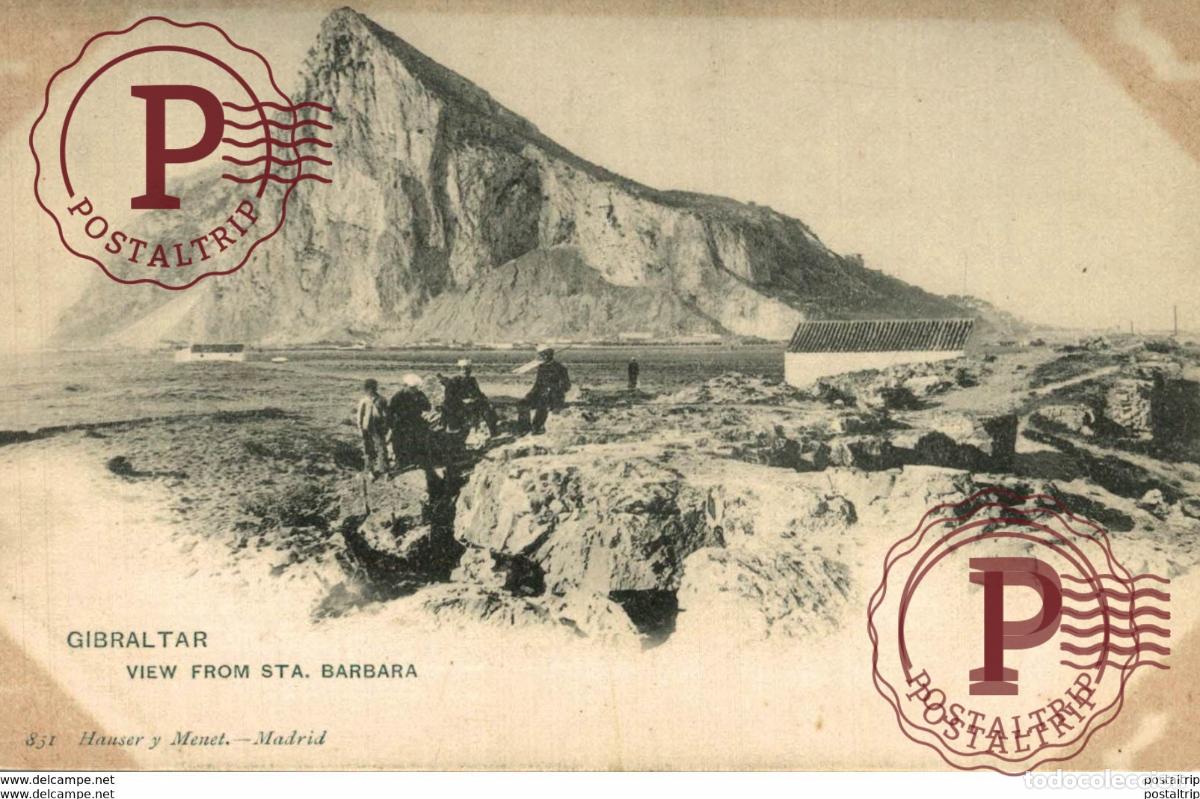 Postales: GIBRALTAR VIEW FROM STA BARBARA - Foto 1
