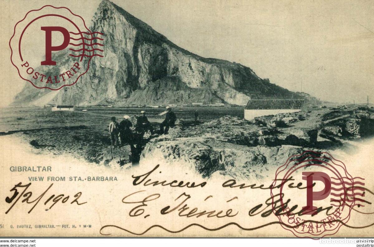 Postales: GIBRALTAR VIEW FROM STA BARBARA - Foto 1