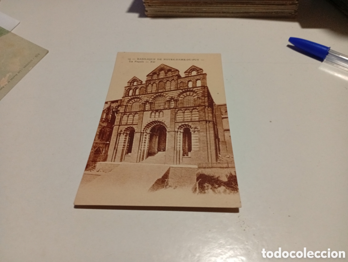 Postales: Postal antigua bas&iacute;lica de notre dame du puy