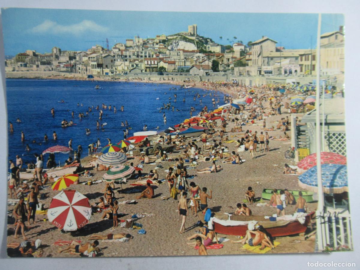 Postales: Marseille - Plage de la Pointe Rouge - Escrita - Foto 1