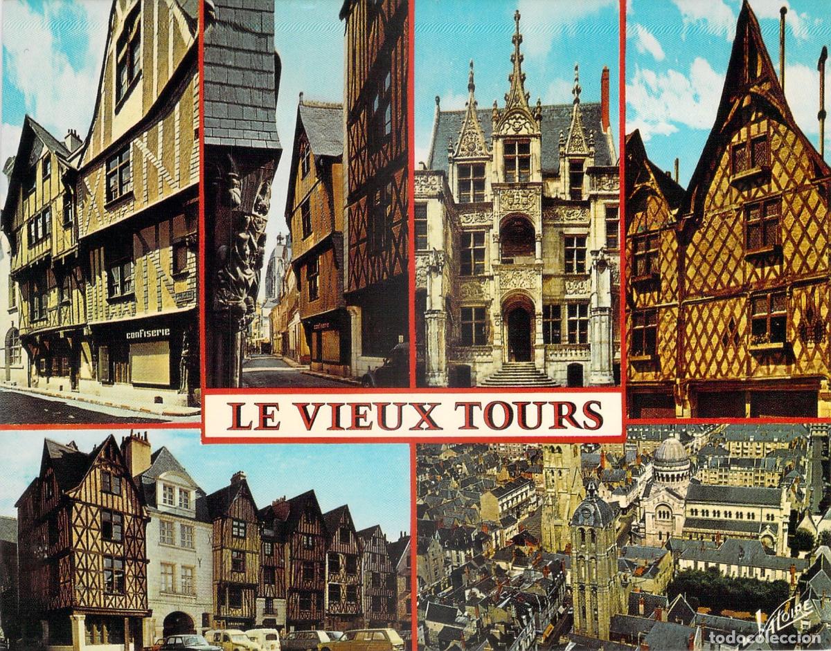 Postales: Postal de Tours, Francia - Vistas del Casco Antiguo Le Vieux Tours