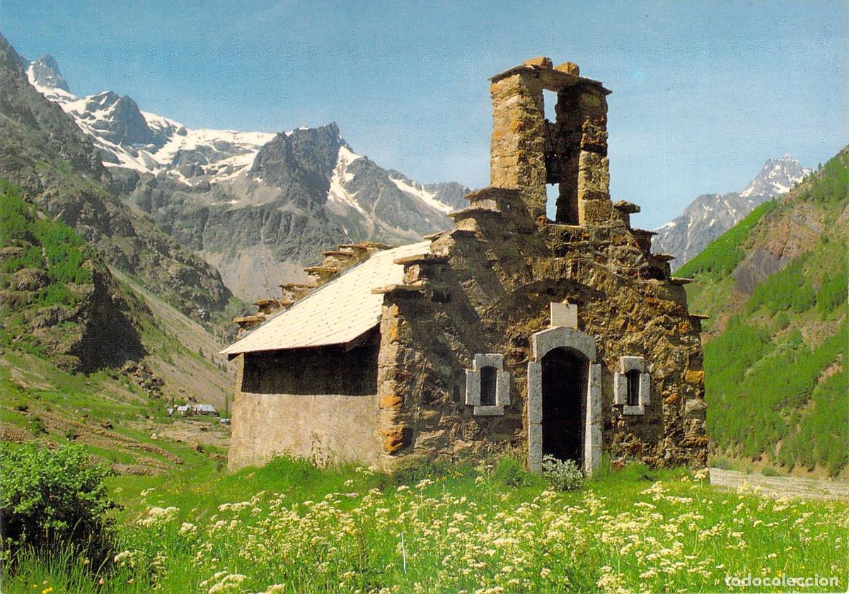 Postales: Postal Paisajes de los Alpes Franceses Capilla de Piedra