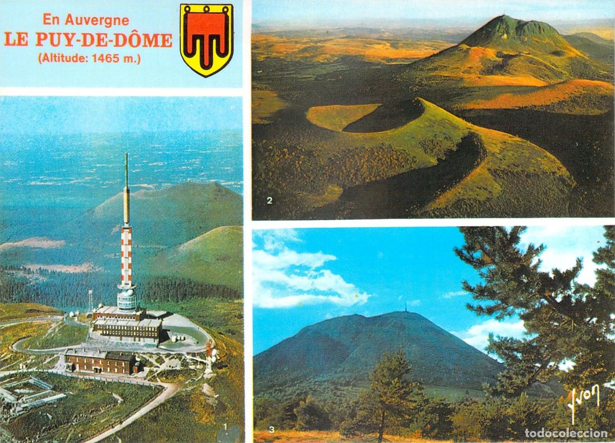 Postales: Postal de Le Puy-de-D&ocirc;me, Auvergne, Francia - Vistas y Observatorio