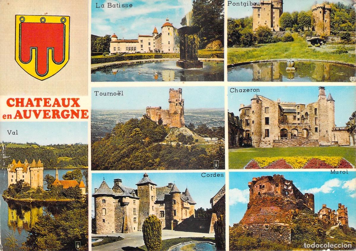 Postales: Postal de Castillos en Auvergne Francia Multivista