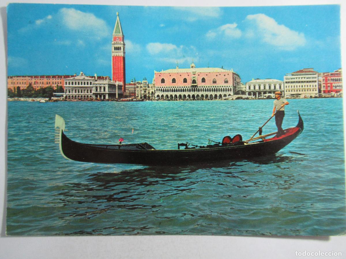 Postales: Venezia - Panorama con Gondola - Circulada