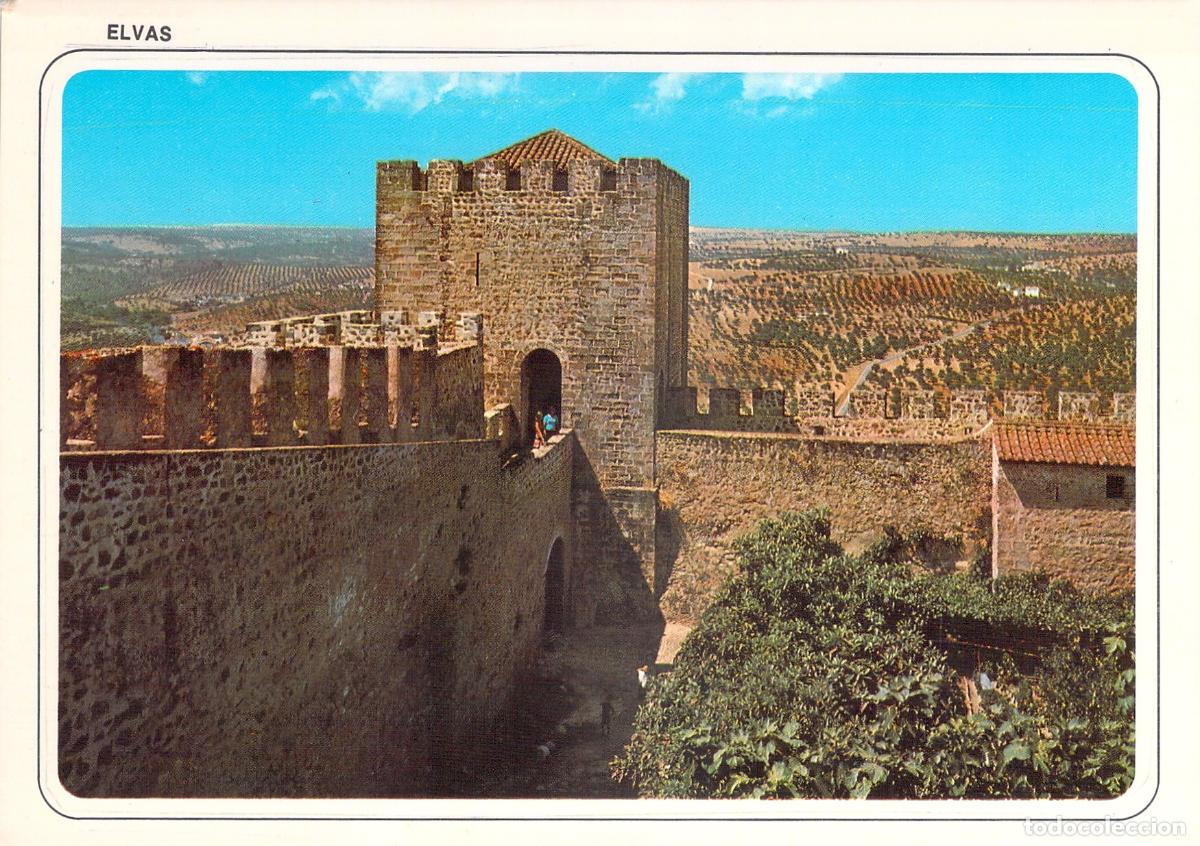 Postales: Postal de Elvas, Portugal - Vista del Castillo