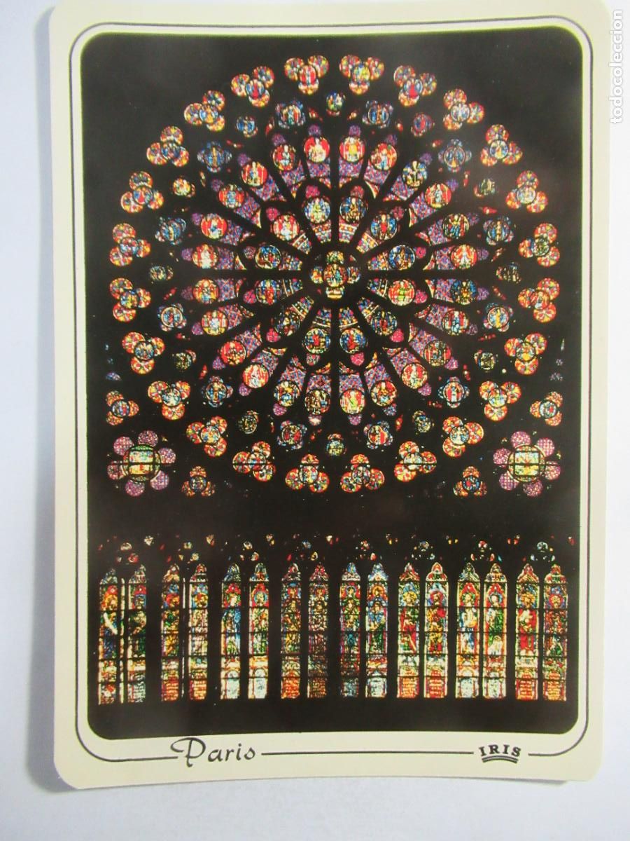 Postales: Par&iacute;s - Rosace sud de Notre-Dame - S/C