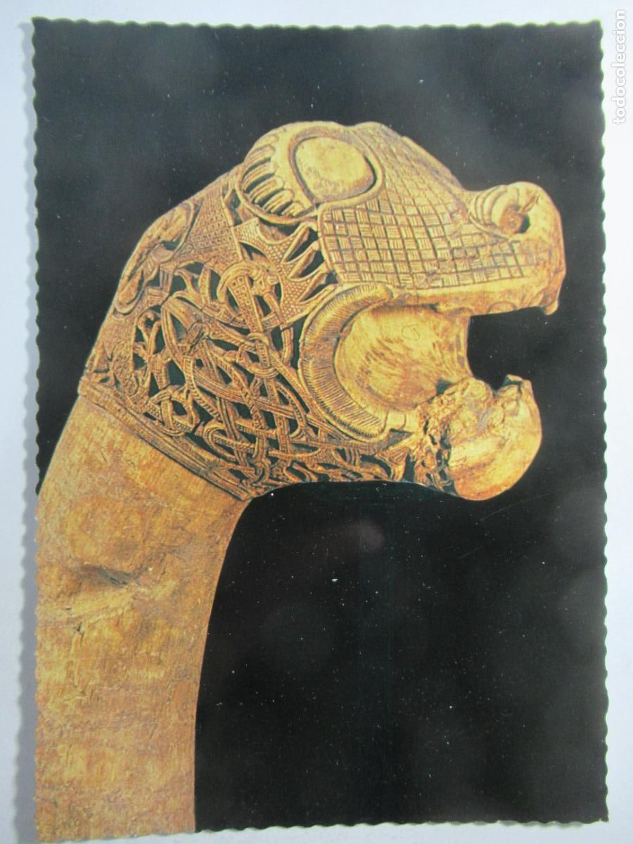 Postales: Oslo (Noruega) - Carved animal head post from Oseberg - S/C