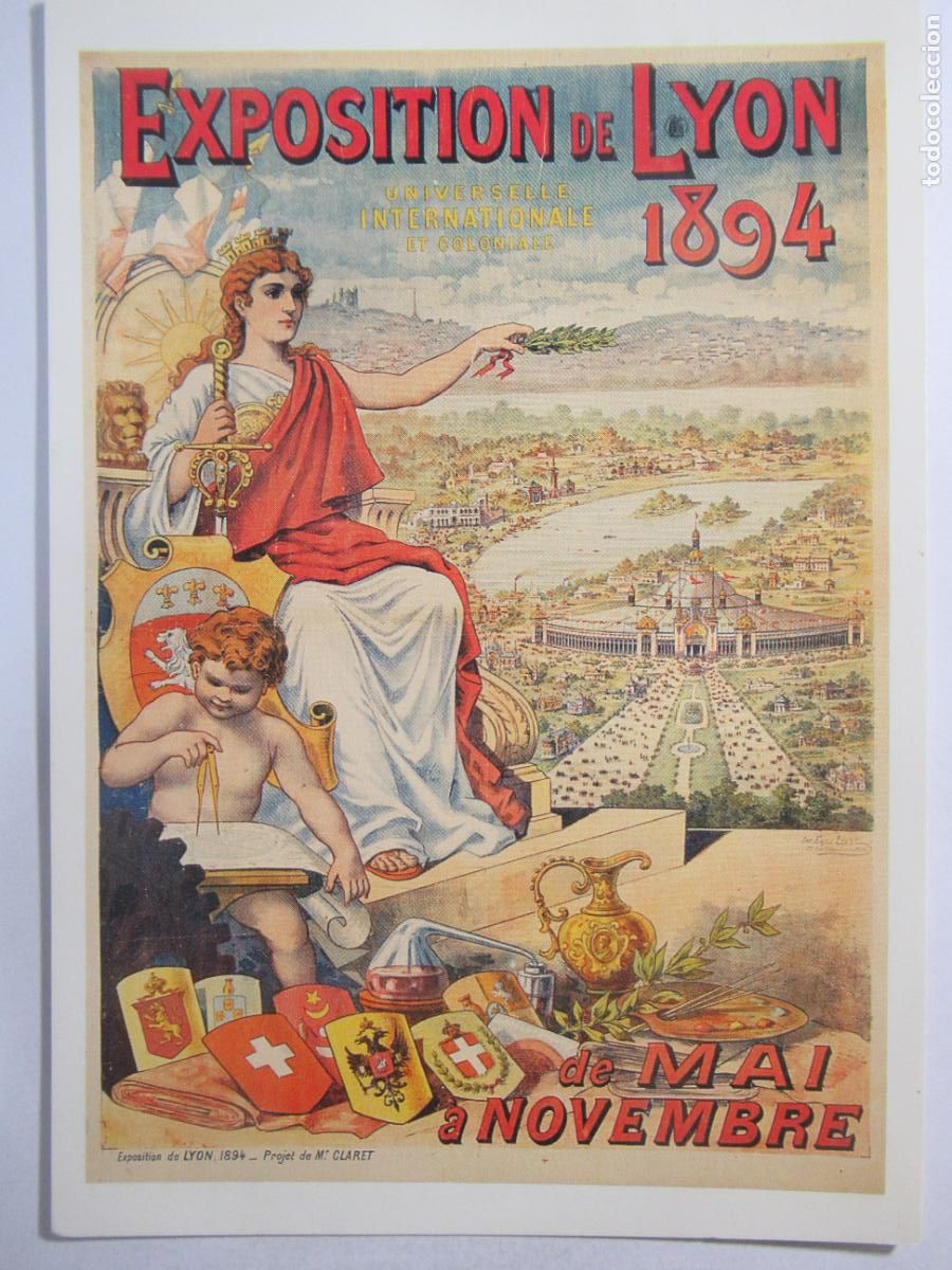 Cartes Postales: Francia - Exposition de Lyon 1894 - S/C