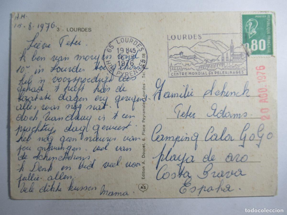Postales: Francia - Lourdes - Circulada - Foto 2