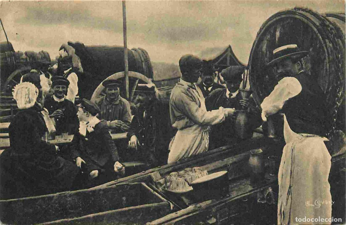 Postales: Carte Postale Ancienne - 14 - Normandie - Sc&egrave;ne de foire - marchands de cidre approchoux - Anim&eacute;e -