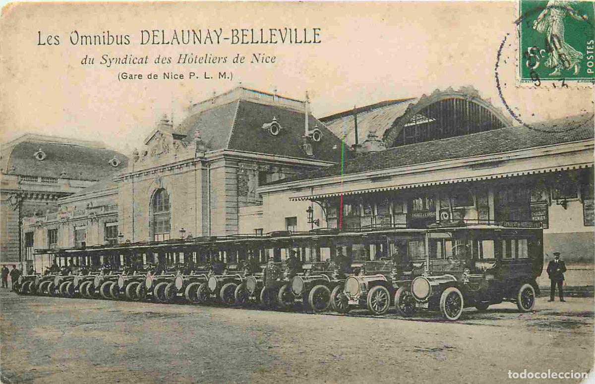 Postkarten: Carte Postale Ancienne - 06 - Nice - Les omnibus delaunay belleville du syndicat des h&ocirc;teliers de ga